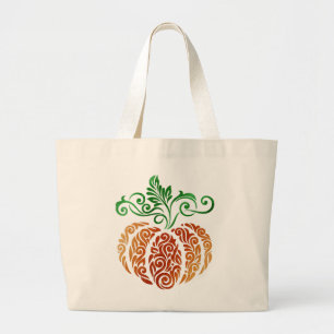 Autumn Pumpkin Swirl Jumbo Tygkasse
