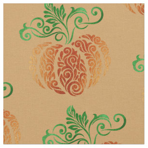 Autumn Pumpkin Swirl Tyg