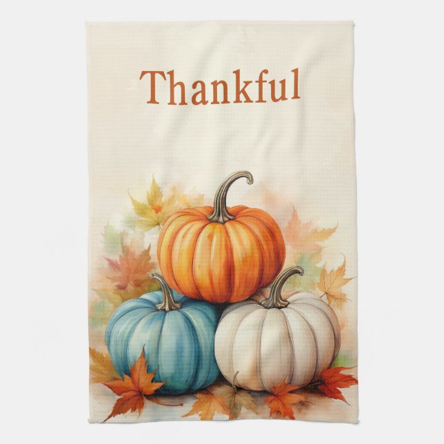 Autumn Pumpkins Kitchen Towel Kökshandduk (Vertikal)