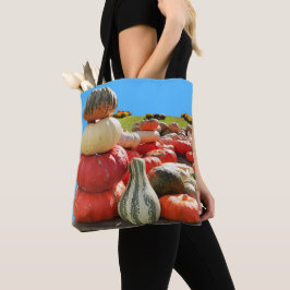Autumn Pumpkins Scene Tygkasse