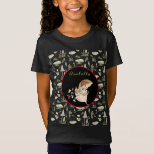 Autumn Raccoon Anpassa text och Färg T Shirt