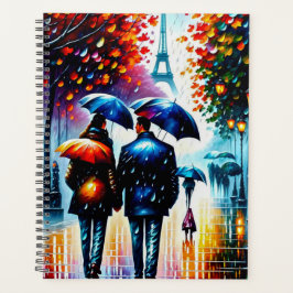 Autumn Rain Eiffel Torn Paris Frankrike