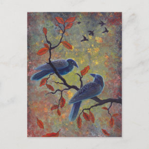 Autumn Ravens Vykort