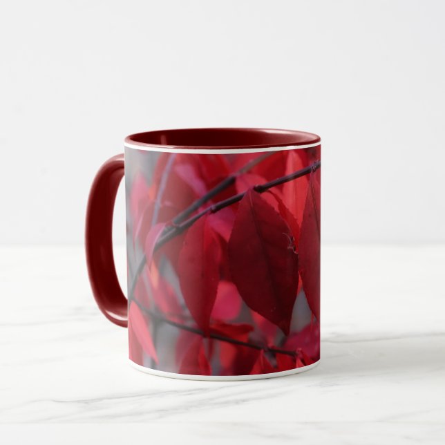 Autumn Red Two-Tone Mug Mugg (Framsida vänster)