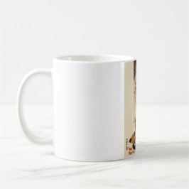 "Autumn Reverie" Japanese Cat in Kimono Art Kaffemugg