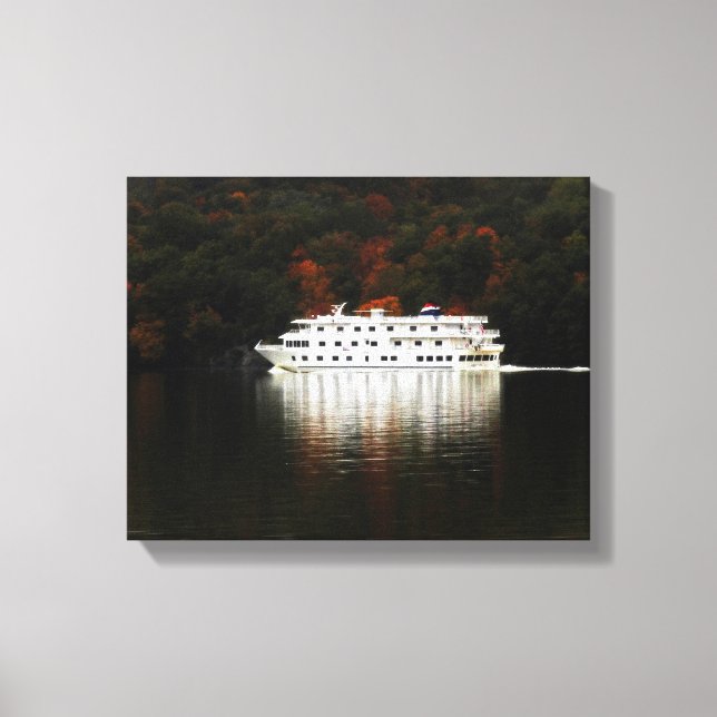 Autumn River Cruise Canvastryck (Framsida)