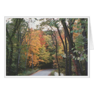 Autumn Road Hälsningskort