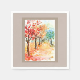 Autumn Road Pappersservett