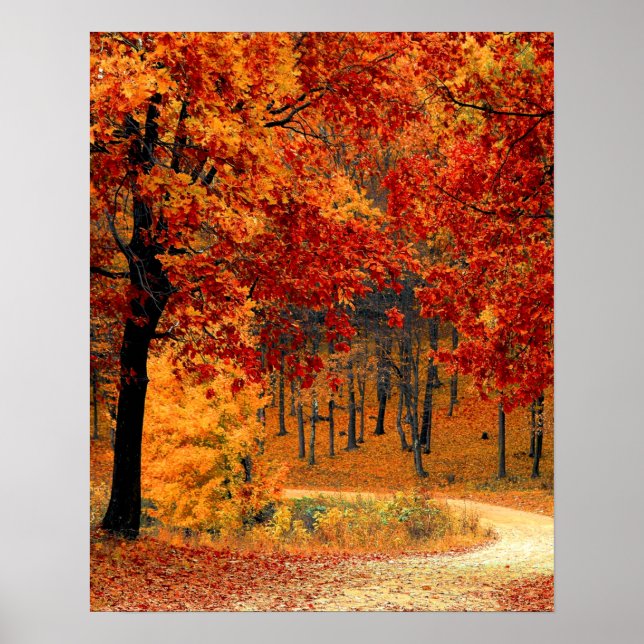Autumn Road Poster (Framsidan)