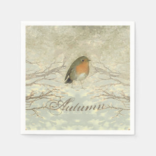 AUTUMN ROBIN Fall Grenar Pappersservett
