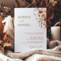 Autumn Romantik Blooms Bröllop