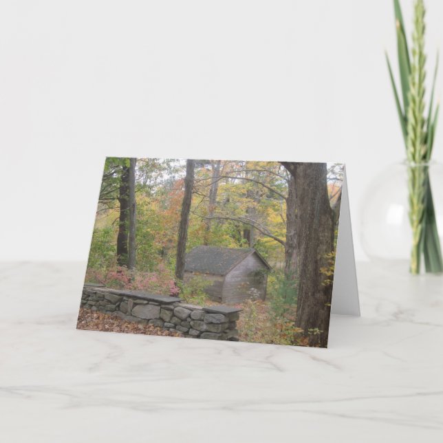 Autumn Scene Notecard Kort (Framsida)