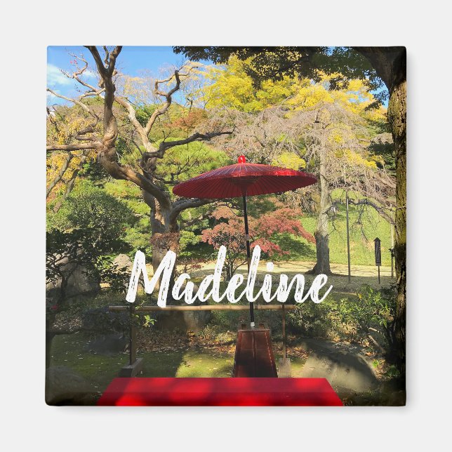 Autumn Scenery på japanska Garden Magnet (Framsidan)