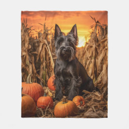 Autumn Scottie Fleecefilt