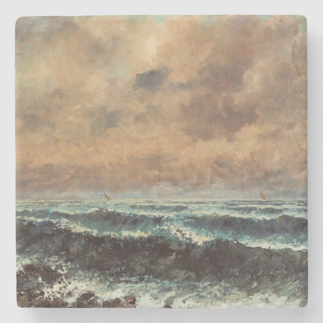 Autumn Sea - Gustave Courbet Stenunderlägg (Framsidan)