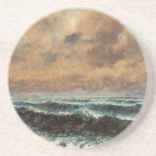 Autumn Sea - Gustave Courbet Underlägg (Framsidan)