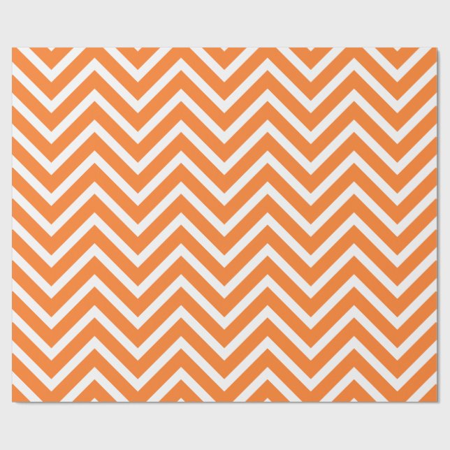 Autumn Season Chevron Mönster Presentpapper (Platt)