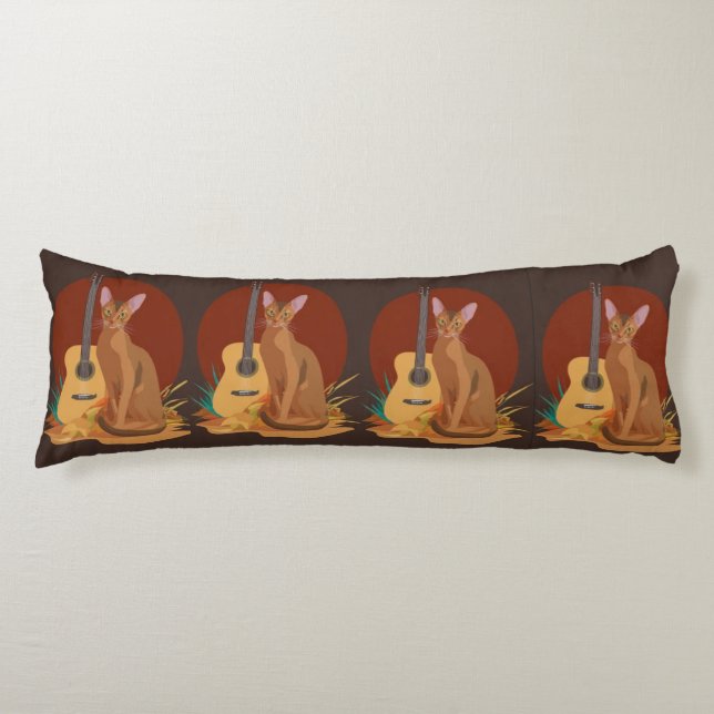 Autumn Serenade Cat Body Pillow Kroppskudde (Framsidan)
