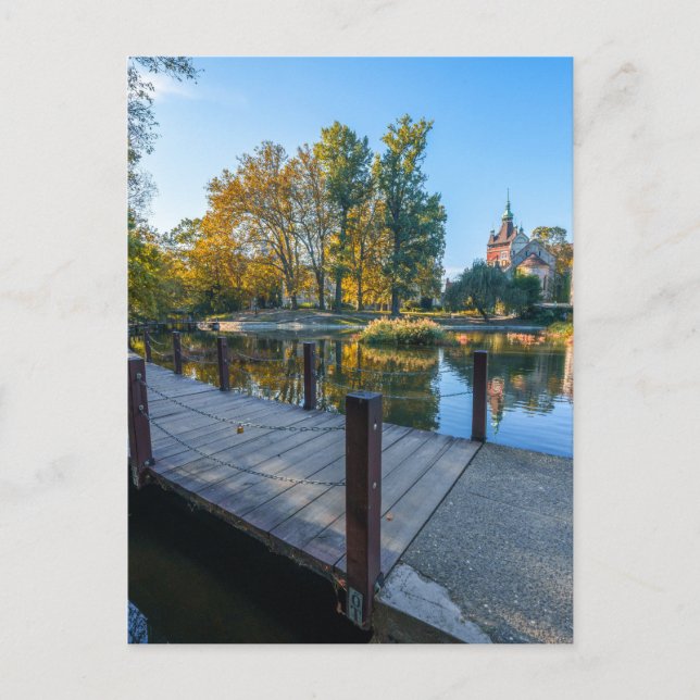 Autumn Serenity Vajdahunyad Castle i Budapest Vykort (Framsida)