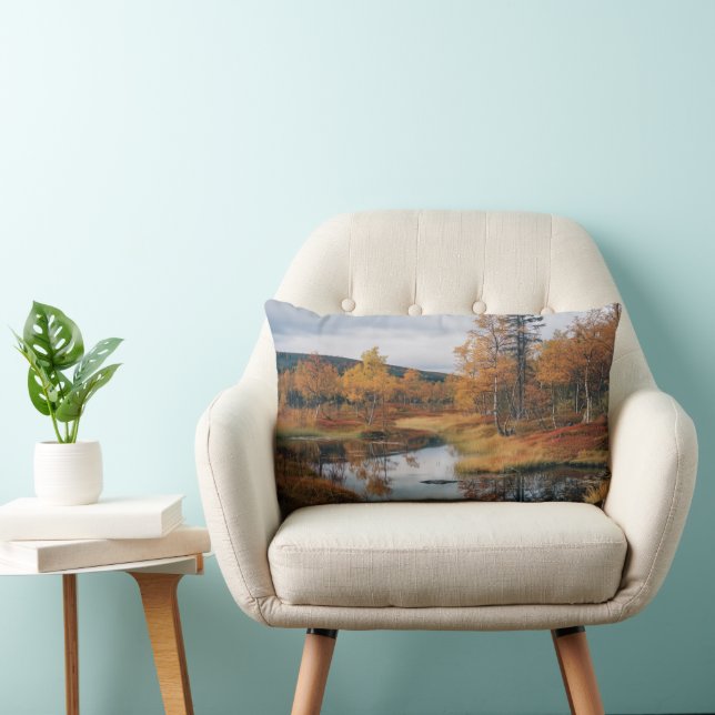 Autumn Sergranaten Finska Ruska Reflection Lumbarkudde (Stol)