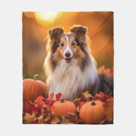 Autumn Sheltie Fleecefilt