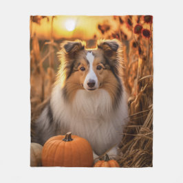 Autumn Sheltie Fleecefilt