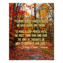 Autumn Skogen New Hampshire Motivational Quote Fototryck