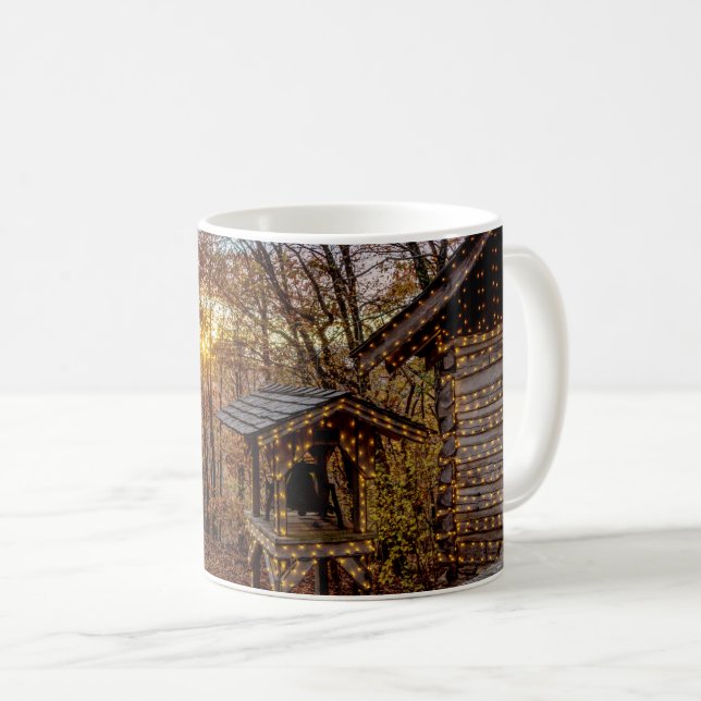 Autumn Skogen Sunset Coffee Mugg (Framsida höger)