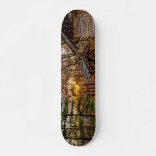 Autumn Skogen Sunset Mini Skateboard Bräda 18,5 Cm