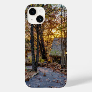 Autumn Skogen Sunset Walkway