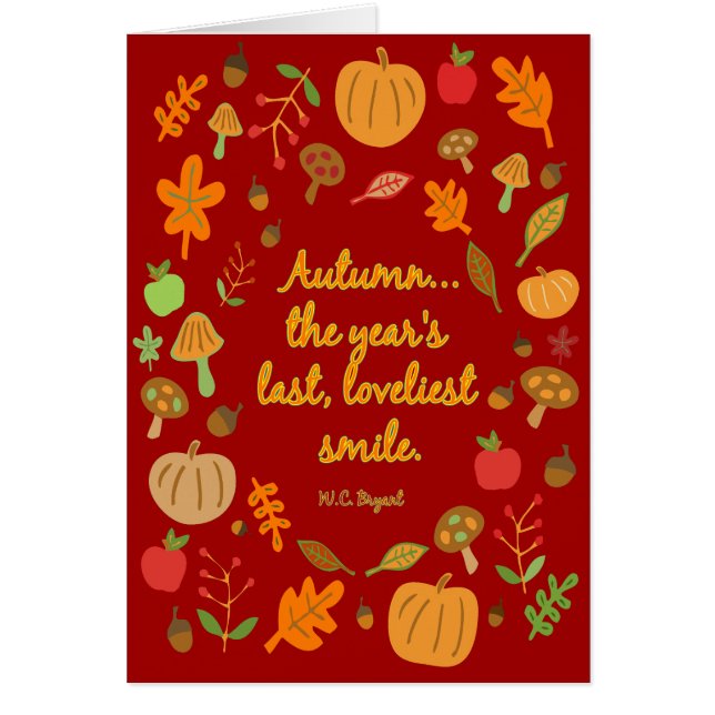 Autumn Smile OBS Kort (Framsidan)
