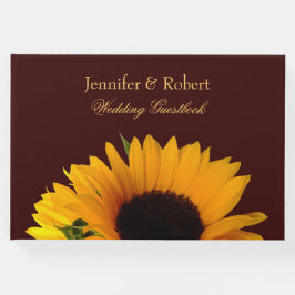 Autumn Solros Bröllop Guestbook Gästböcker