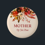 Autumn Splendor Ivory Blush Mother Of The Bride Knapp<br><div class="desc">Watercolor floral elements in beautiful fall colors,  set over a rich blushed ivory canvas,  finished with autumn red calligraphy in elegant,  complimentary fonts.</div>