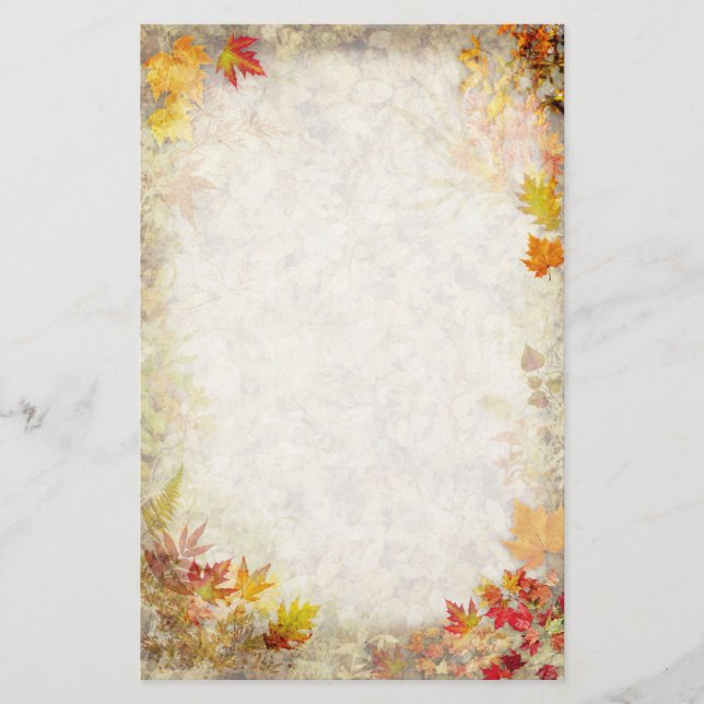 Autumn Stationery Brevpapper (Framsida)