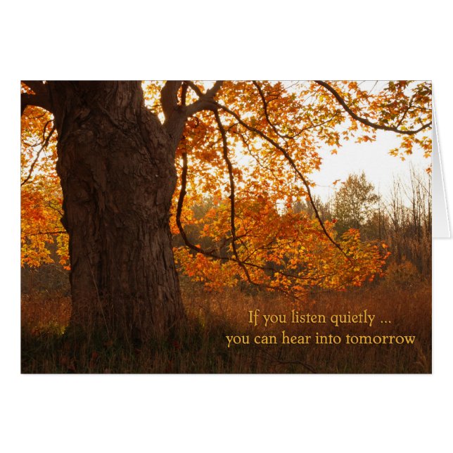 Autumn Stillness Hälsningskort (Framsidan Horizontal)