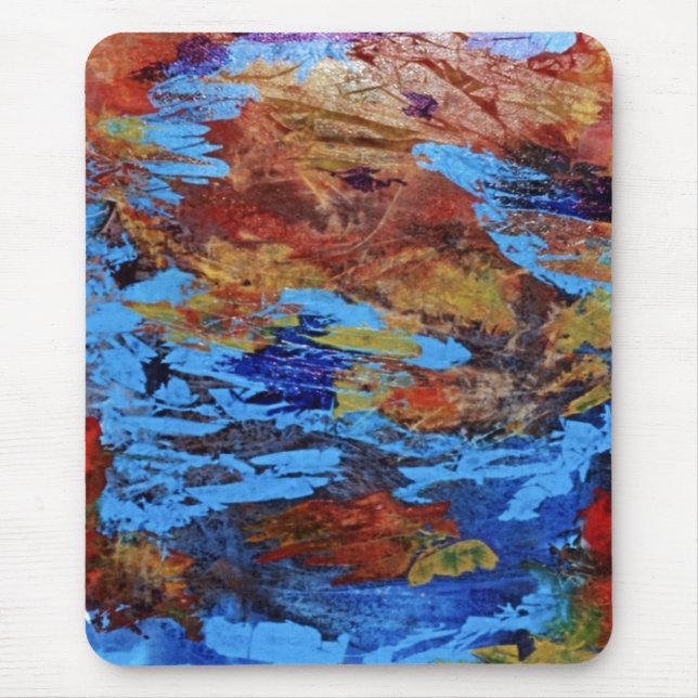 "Autumn Streams" Abstract Design Mousepad Musmatta (Framsidan)
