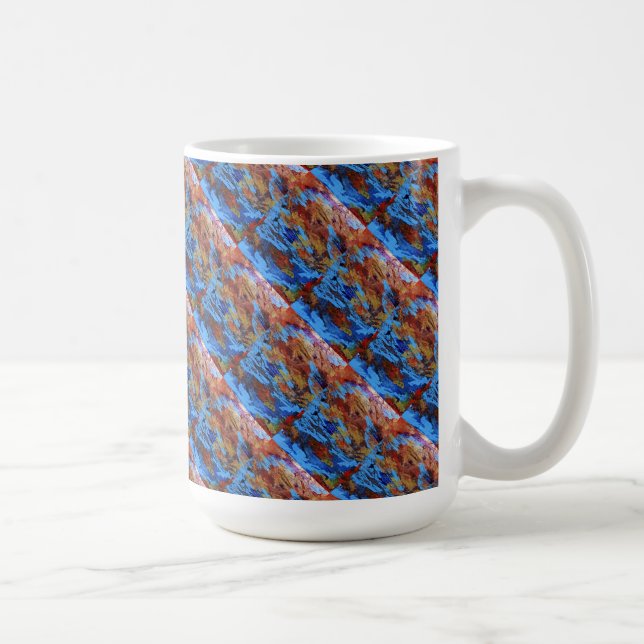 "Autumn Streams" Abstract Design Mugg (Höger)
