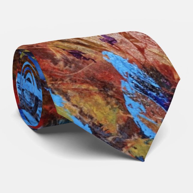 "Autumn Streams" Abstract Design Tie Slips (Rullad)