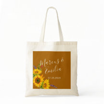 Autumn Sunblommor Personligt bröllp