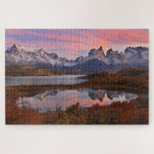 Autumn Sunrise in i Torres del Paine Chile