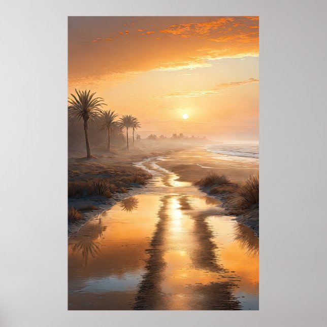 Autumn Sunset in Nature Poster (Framsidan)