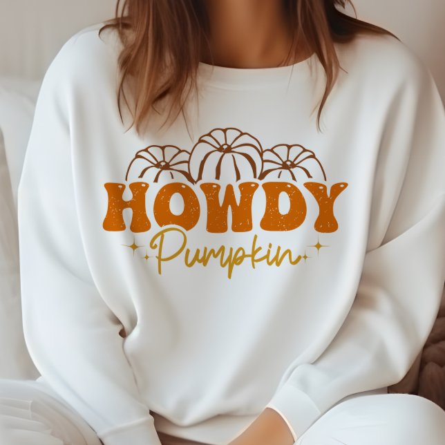 AUTUMN THEMED HOWDY PUMPKIN T SHIRT (Skapare uppladdad)