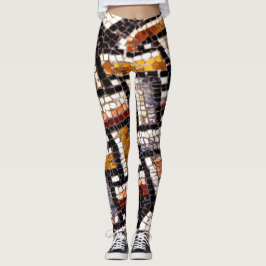 Autumn Toning Roman Mosaic Leggings