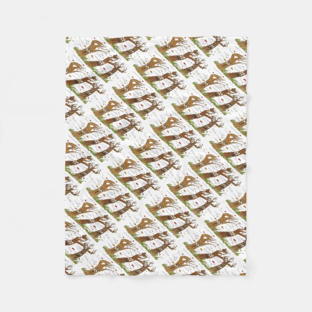 Autumn Träd Fleece Blanket (Framsidan)