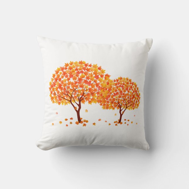 Autumn Träd Pillow Kudde (Framsida)