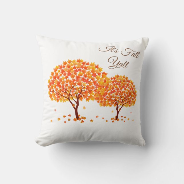 Autumn Träd Pillow Kudde (Framsida)