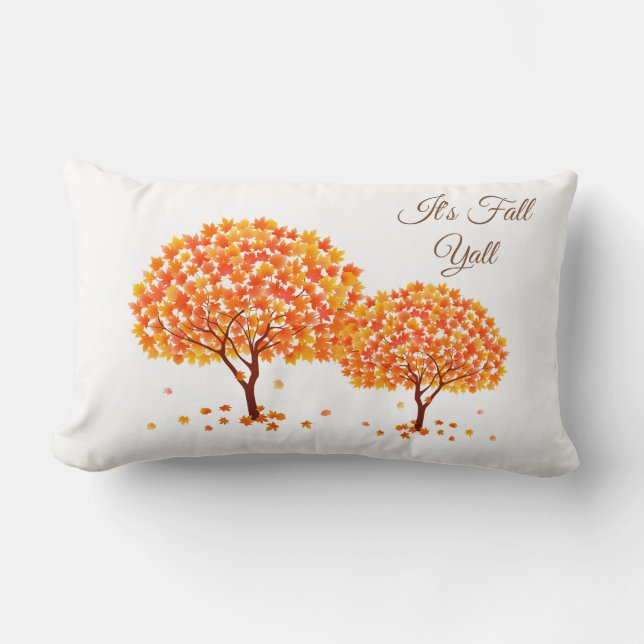 Autumn Träd Pillow Lumbarkudde (Framsida)
