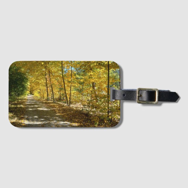 Autumn Trail Luggage Tag Bagagebricka (Framsida horisontal)