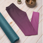 Autumn Trend Färg Berry Ombre Leggings<br><div class="desc">Snyggt Berry Färg subtle ombre-legeringar från hösten och vintern 2023/24 trend färger-samlingen erbjuder tidlös charm. Ombre rosa/lila Leggings har en övertoning som tonas från mörk överst till ljusare/ljusare färg vid ben. Färg kan beskrivas som en ljus och livfull nyans av magenta med rosa undertoner. Det är en häftig och intensiv...</div>