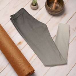 Autumn Trend Färg Natural Beige Ombre Leggings